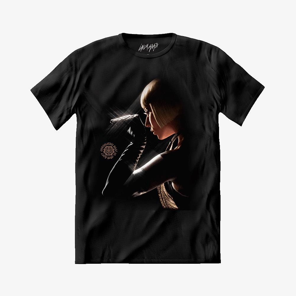  Camiseta Lady Gaga - Babble On Black Tee em Oferta na Shopee