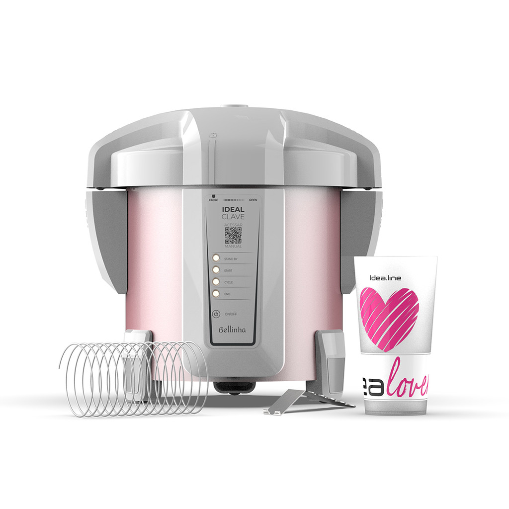 Autoclave Bellinha 5 Litros Rose Gold 110V tecnologia DVM