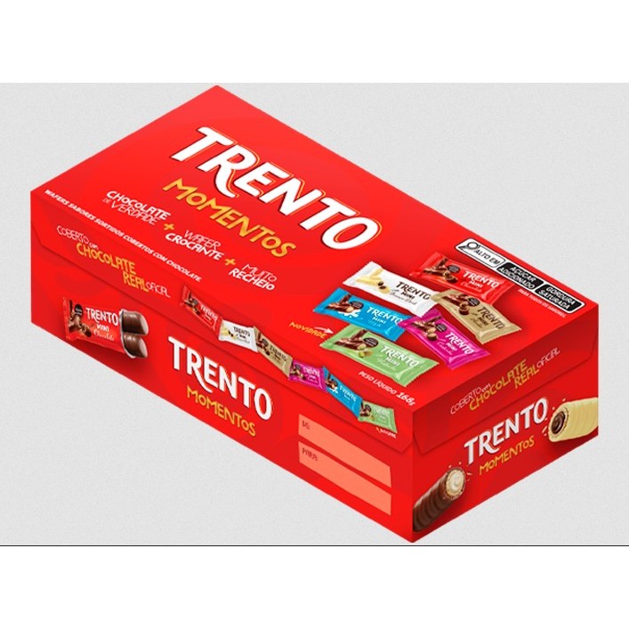 Chocolate Trento Mini Momentos Sortidos 168g em Oferta na Shopee