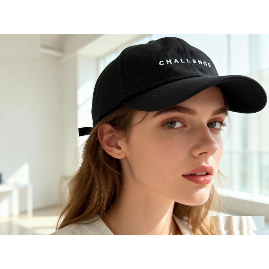 Boné Baseball Challenge Unissex Casual Ajustável em Algodão Estilo Streetwear em Oferta na Shopee