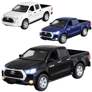 Toyota Hilux Miniatura com LUZ E SOM Colecionável Carro Ferro 1:32 Metal em Oferta na Shopee