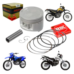 Kit Pistão Anéis Yamaha Xt Tdm Ttr 225 1.50 2.00 Premium Motor Moto