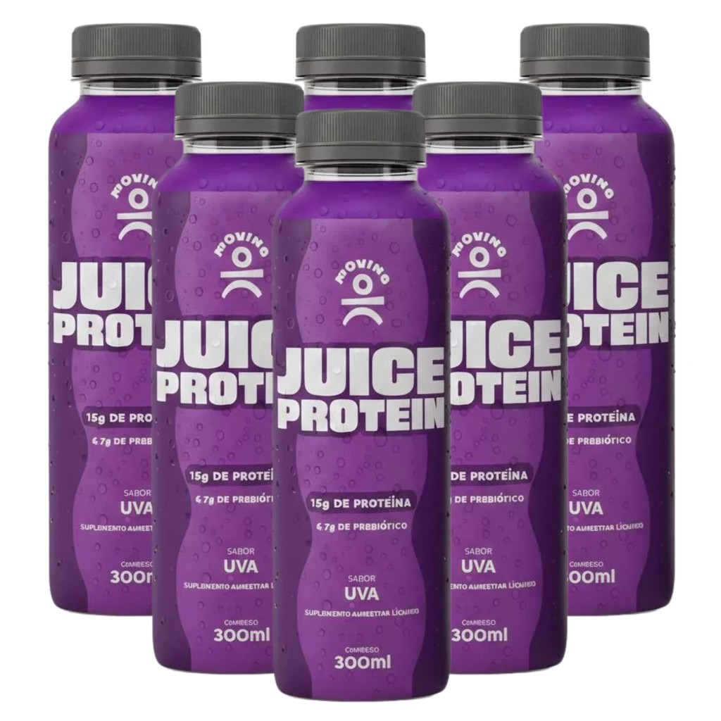 Moving Juice Protein 6x300ml Sabor Uva