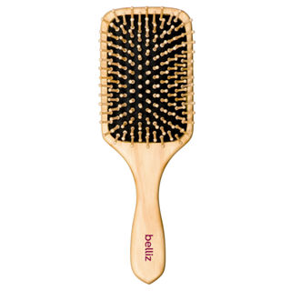 Escova de Cabelo Belliz de Madeira Racket 1 Unidade em Oferta na Shopee