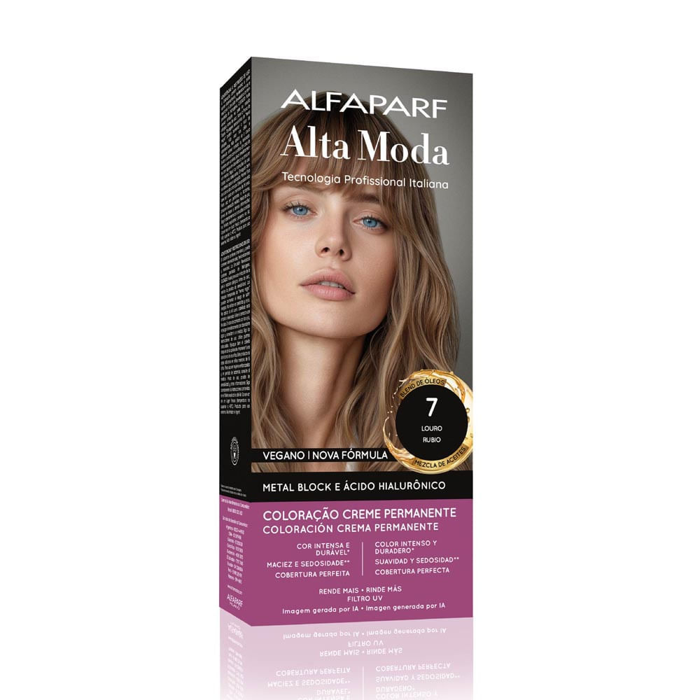 Tintura Creme Altamoda Alfaparf Mel 7 Kit