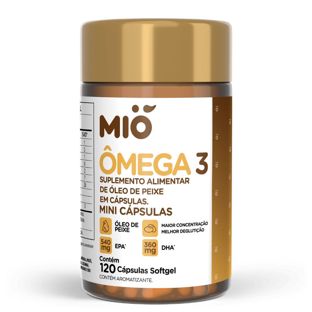 Ômega 3 Mió 120 Mini Cápsulas Softgel em Oferta na Shopee