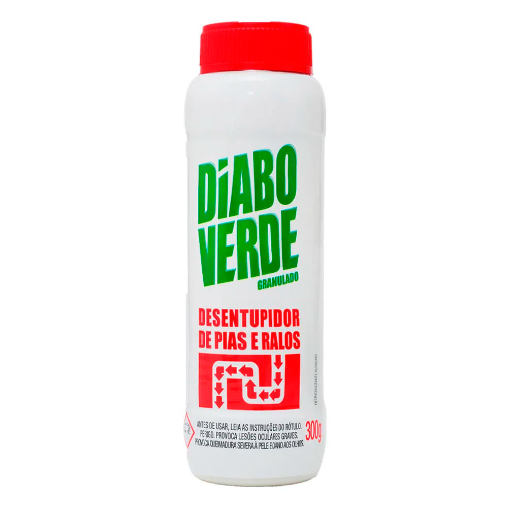 Desentupidor de Pias e Ralos Diabo Verde 300g em Oferta na Shopee