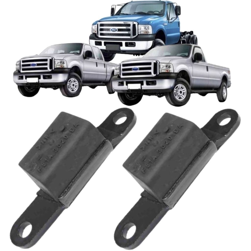 PAR BATENTE EIXO SUSPENSÃO FEIXE MOLA DIANTEIRO F4000 99/19 - F250 F350 4X4 07/19