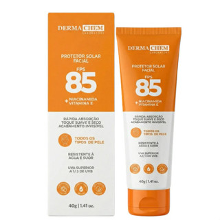 Protetor Solar Facial Dermachem Fps 85 Toque Seco 40g em Oferta na Shopee