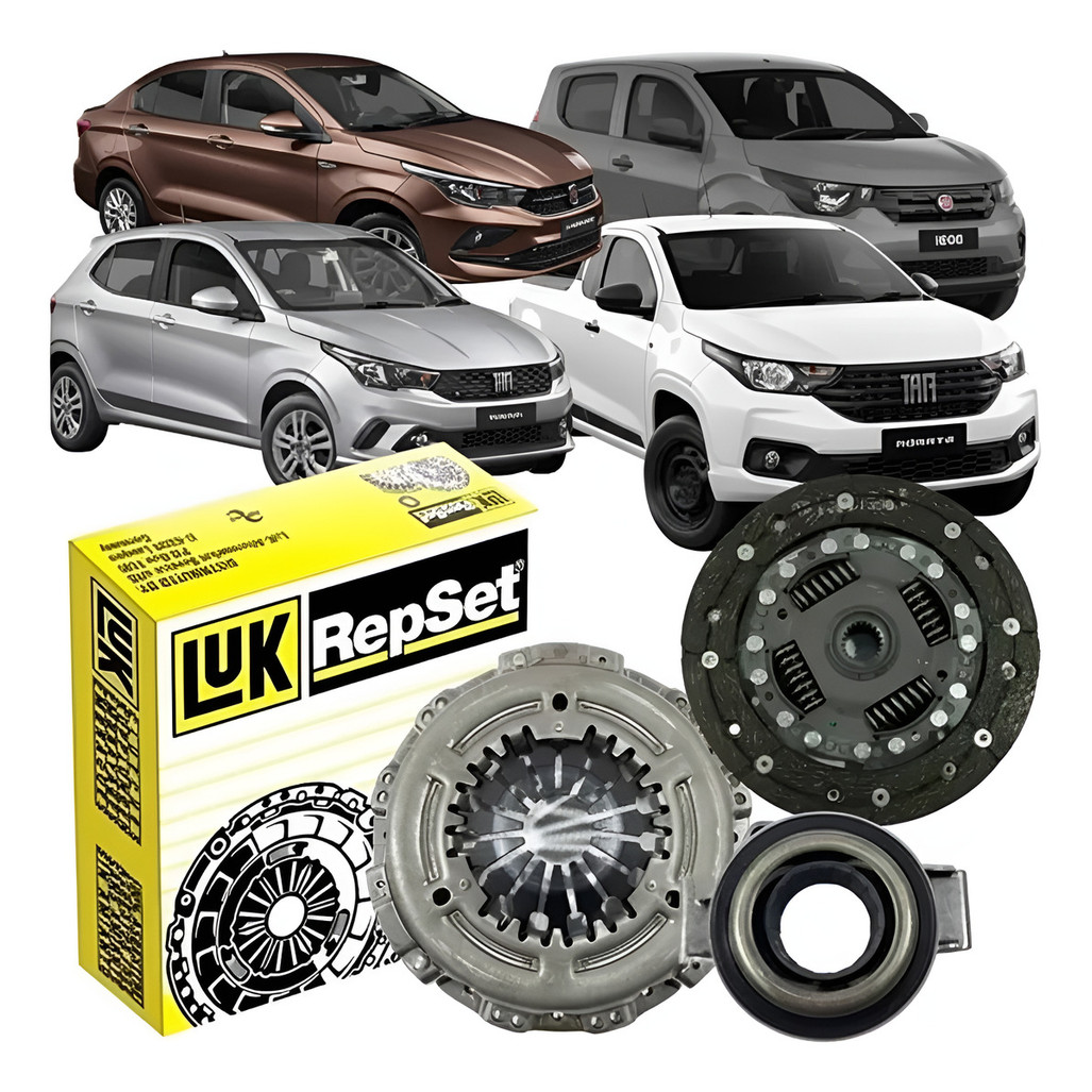 Kit Embreagem LUK Original Fiat Argo Cronos Mobi Uno 1.0 6V 6203433000 Completo