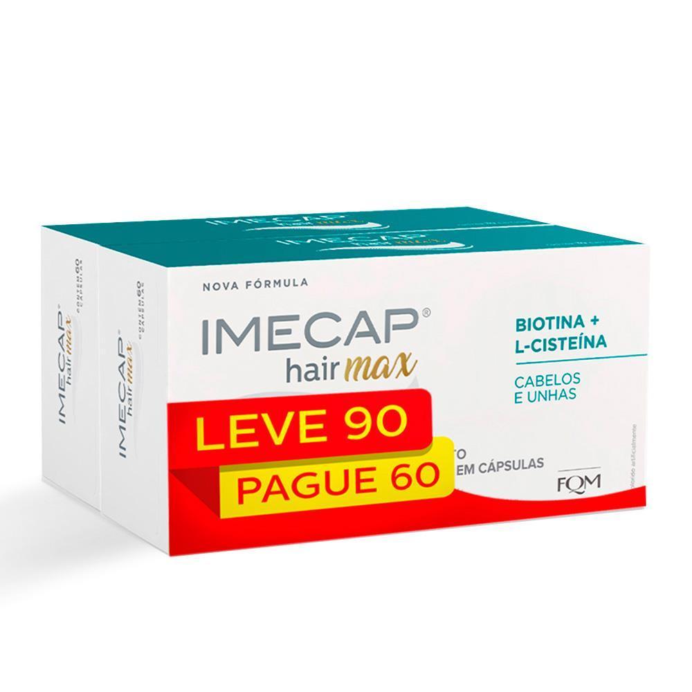 Kit Imecap Hair Max Com 60 + 30 Cápsulas em Oferta na Shopee