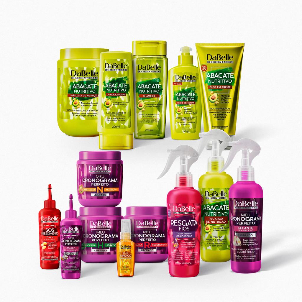 Super Kit Abacate Nutritivo Dabelle Hair - 14 Produtos em Oferta na Shopee
