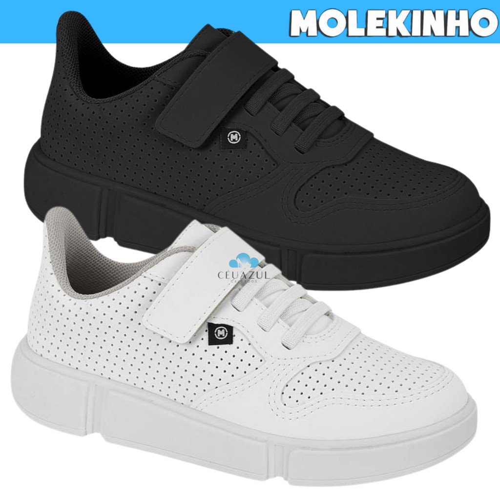 Tênis Infantil Molekinho Menino Casual Escolar Conforto Original em Oferta na Shopee