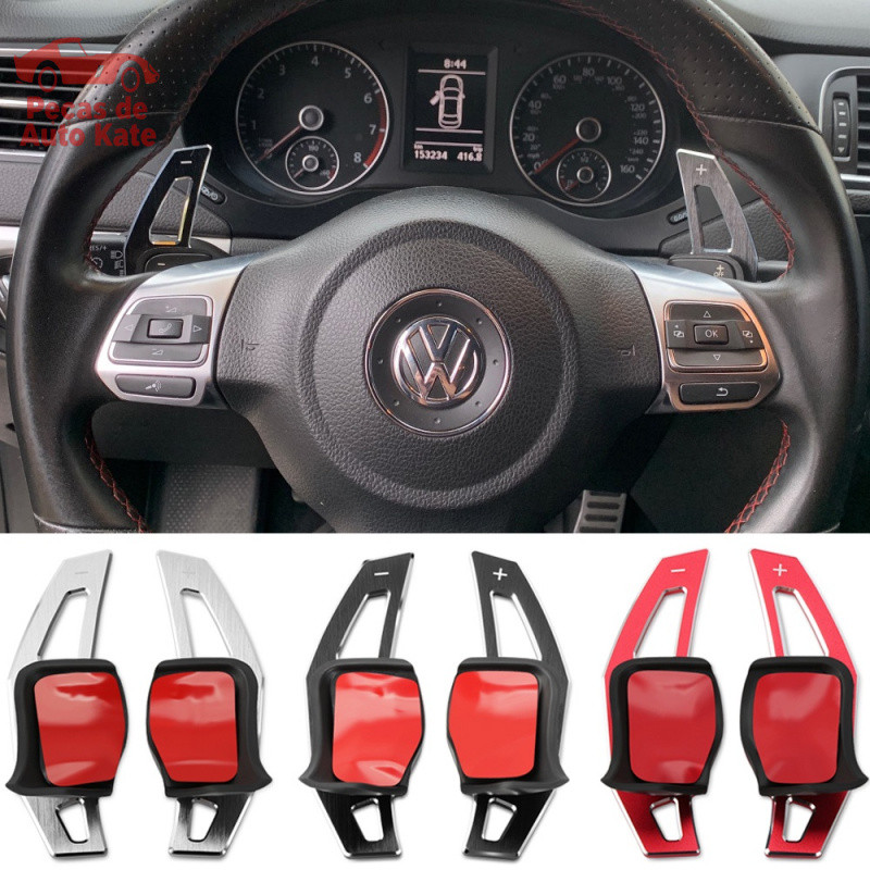 Volkswagen Tiguan VW Jetta Passat Fusca R-Line Polo Voyage 2010-2014 Extensão de Paddle Shift para Volante de Carro Ades