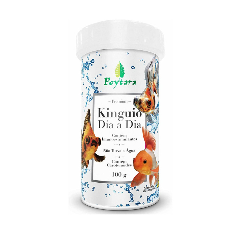 Ração Poytara Kinguio Dia a Dia 100g - Ração Premium para Peixes