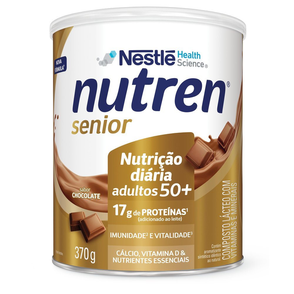 Nutren Senior Complemento Alimentar Chocolate 370g em Oferta na Shopee