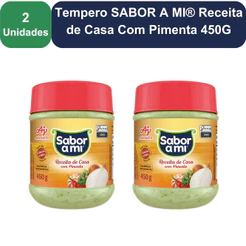 Kit 2 Unidades Tempero SABOR A MI® Receita de Casa Com Pimenta 450G