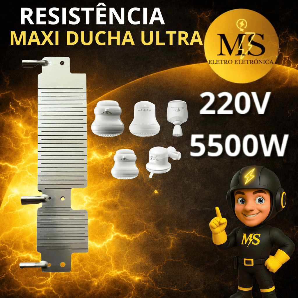 Resistência Lorenzetti Maxi Ducha Ultra 127v 5500w Ms Eletro Eletrônica