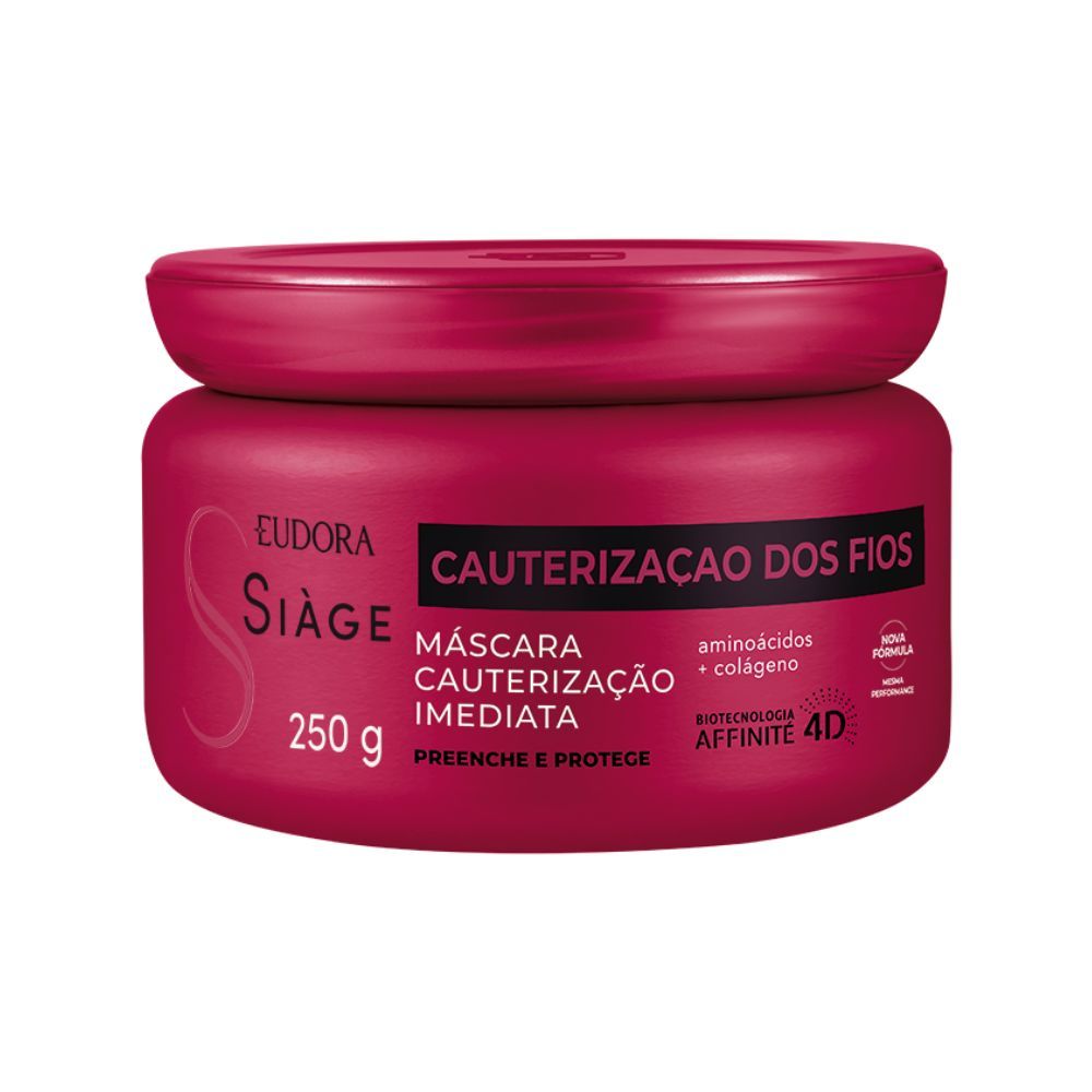 Máscara Eudora Siàge Cauterização dos Fios 250g em Oferta na Shopee