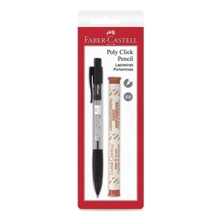 Lapiseira Ponta Grossa 2.0mm Poly Faber Castell + Grafite Pt em Oferta na Shopee