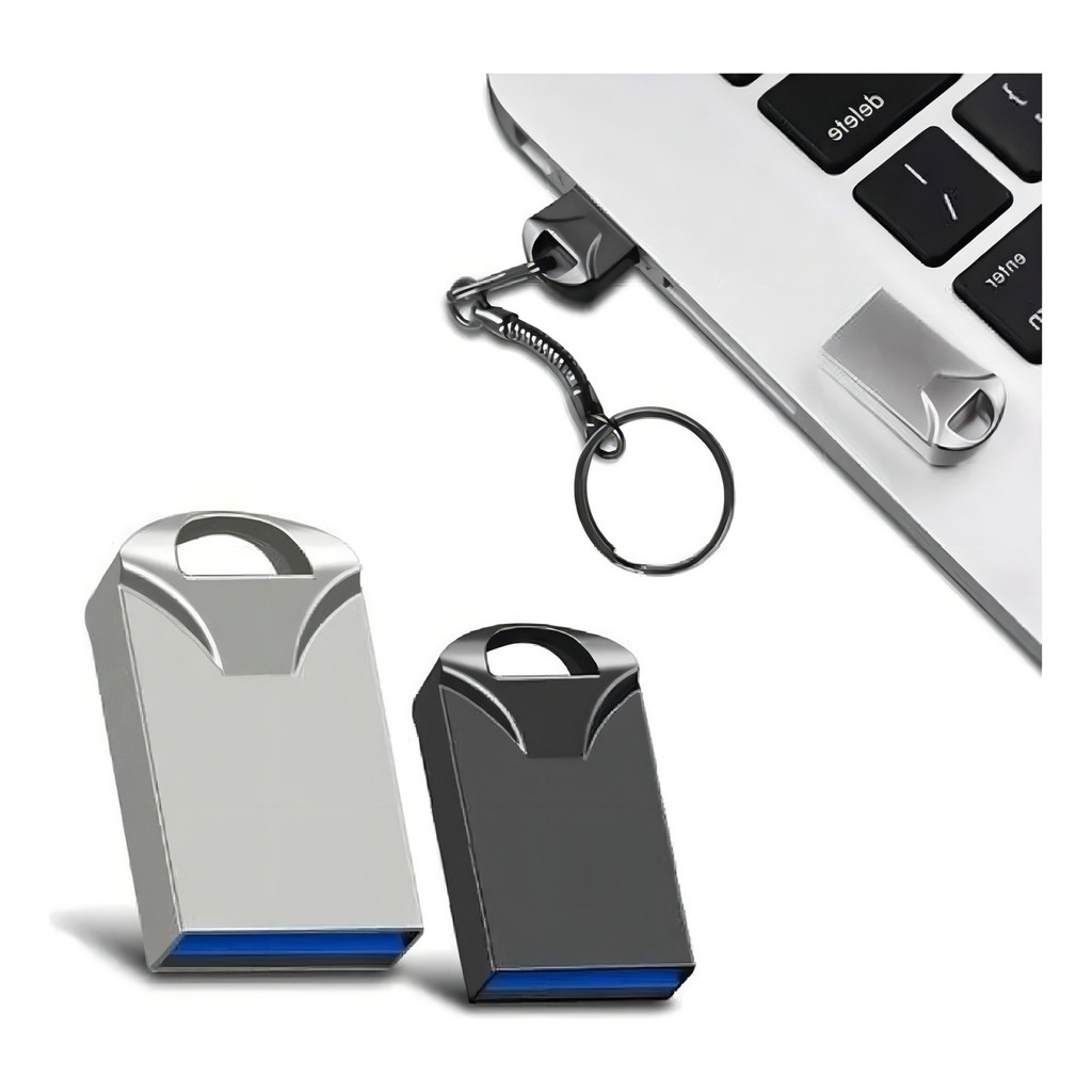 Pen Drive Ltomex 16gb Usb Metal Prateado Compacto Sem Tampa
