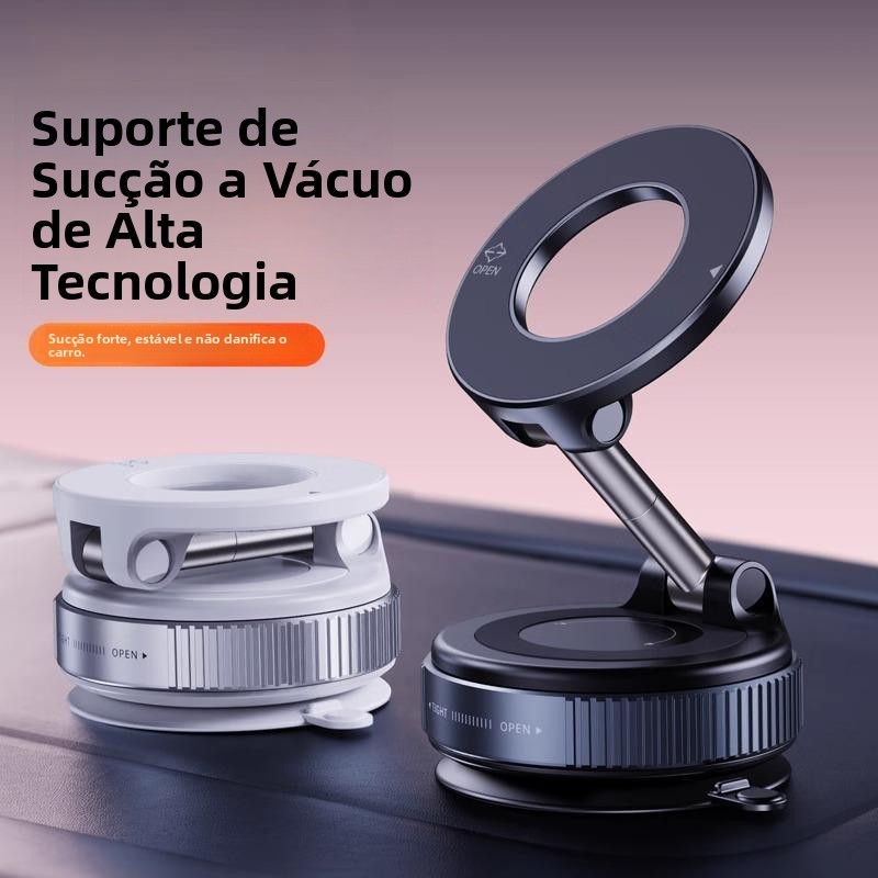 360 °Suporte Magnético Forte Para Telefone Carro Design Dobrável Vácuo Fixação Forte Ajustável/Mesa/Uso Universal