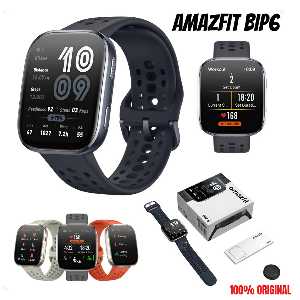 Relógio Smartwatch Amazfit Bip 6 46 mm 1,97 polegadas com GPS(ORIGINAL)