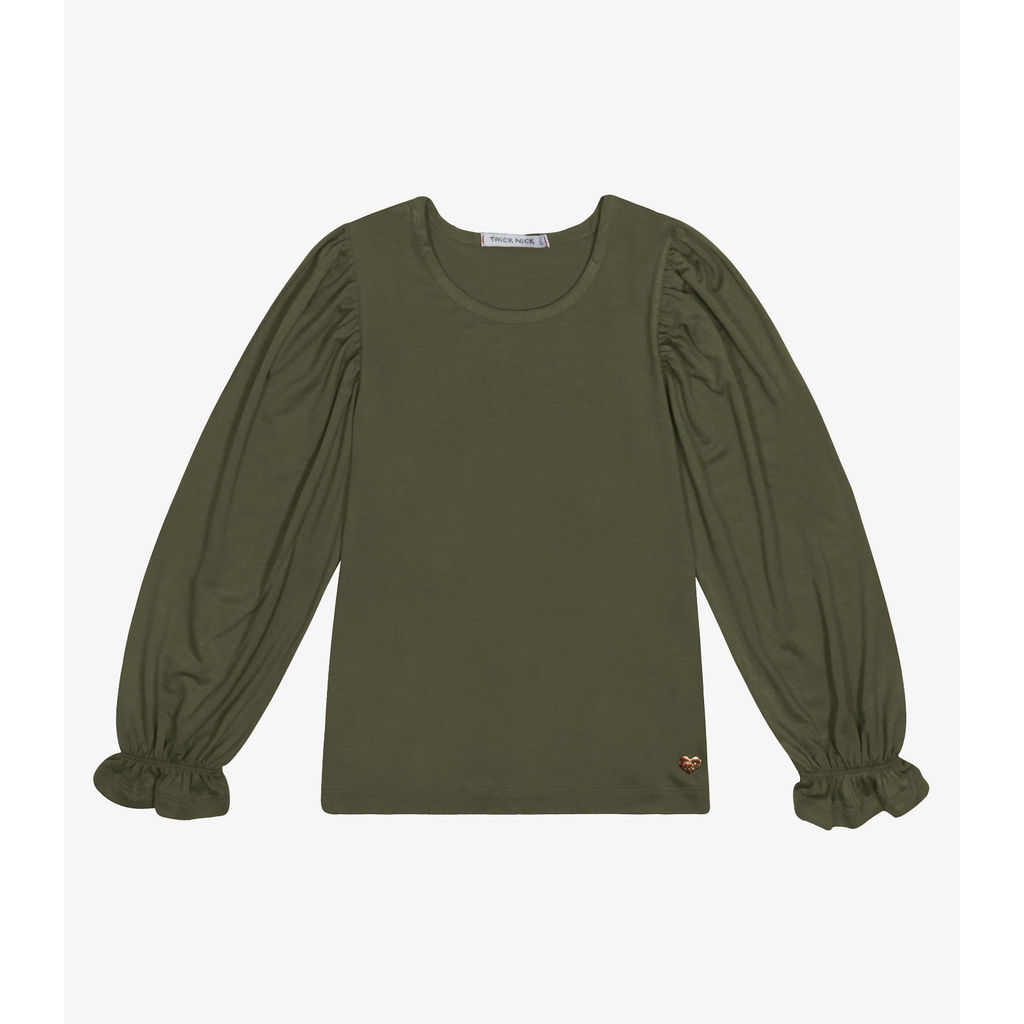 Blusa Infantil Manga Longa Trick Nick Verde em Oferta na Shopee