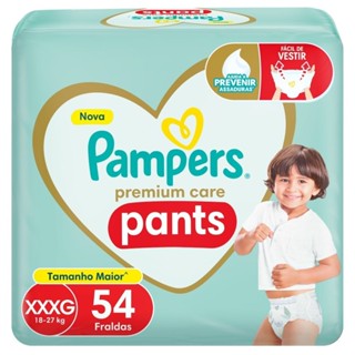 Fralda Pampers Premium Care Pants Xxxg 54 Unidades em Oferta na Shopee