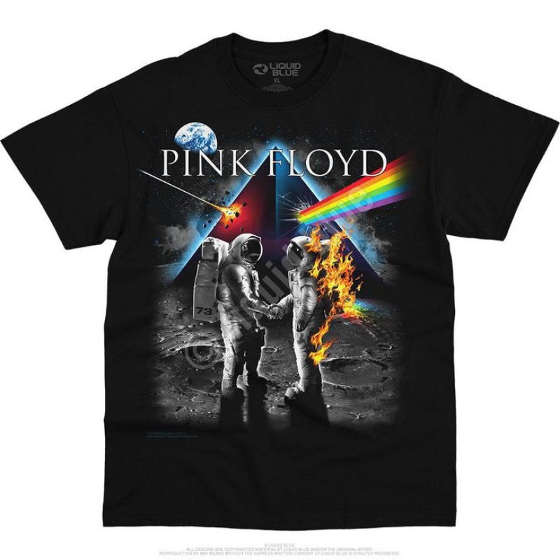 Camiseta Unissex Pink Floyd Lançamento Camiseta 100% Algodão Camisetão Solta Plus Size Camiseta - VS Shopp
