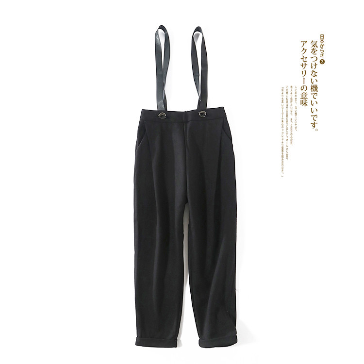 2022 novo estilo outono inverno versão coreana Retro All-Match Casual forro de lã macacão mais magro olhar terno calças 