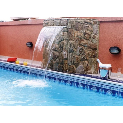 Cascata Embutir Em Fibra C/ Bico Inox 120cm (1,20mt) Piscina