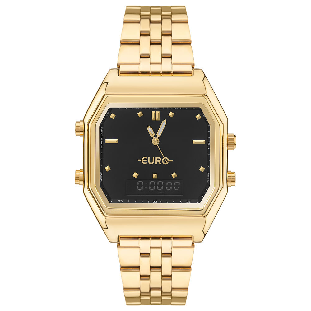 Relógio Euro Feminino Fashion Fit Sporty Dourado - EUBJ3718AF/4D