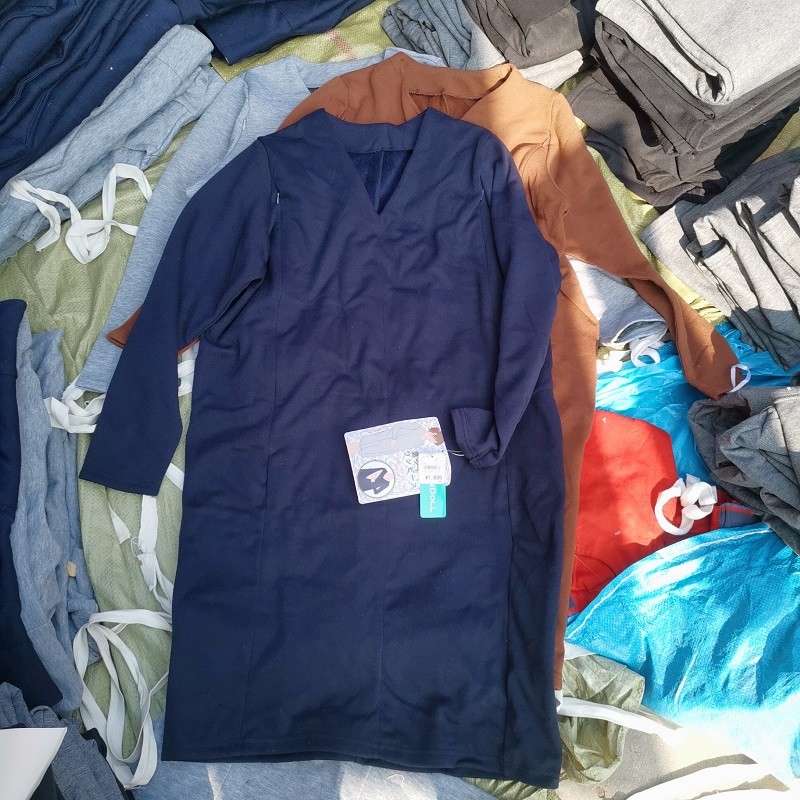 Japonês Original pedido tratamento de folga roupas femininas primavera outono inverno forro de lã vestido de maternidade