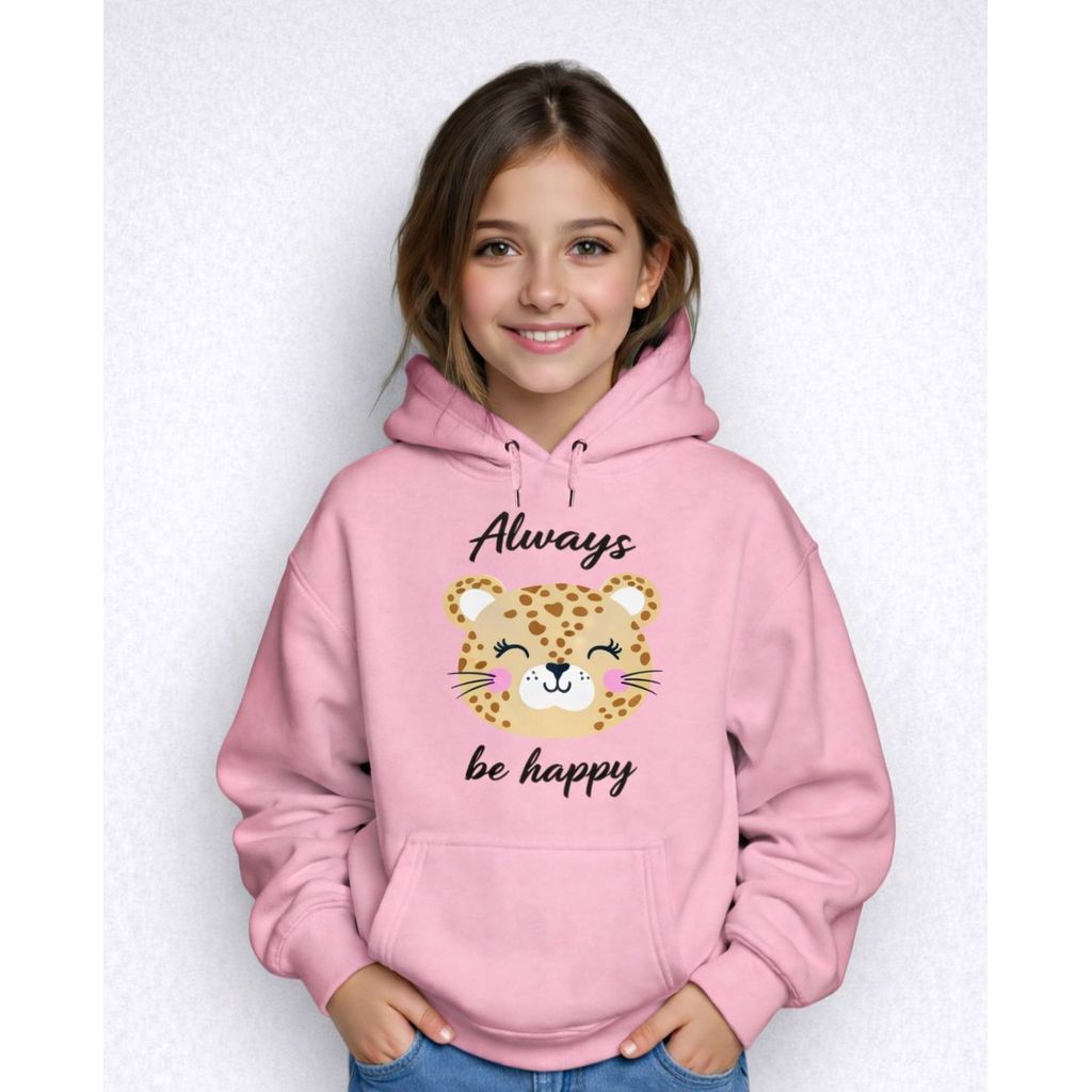 Moletom Infantil de bebe Com Capuz Estampa Oncinha Fofa Bolso Canguru Inverno Menina