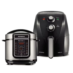 Fritadeira Elétrica Air Fryer Mondial AFN40FB 4L + Panela Elétrica Master Cooker PE-38 5L Mondial