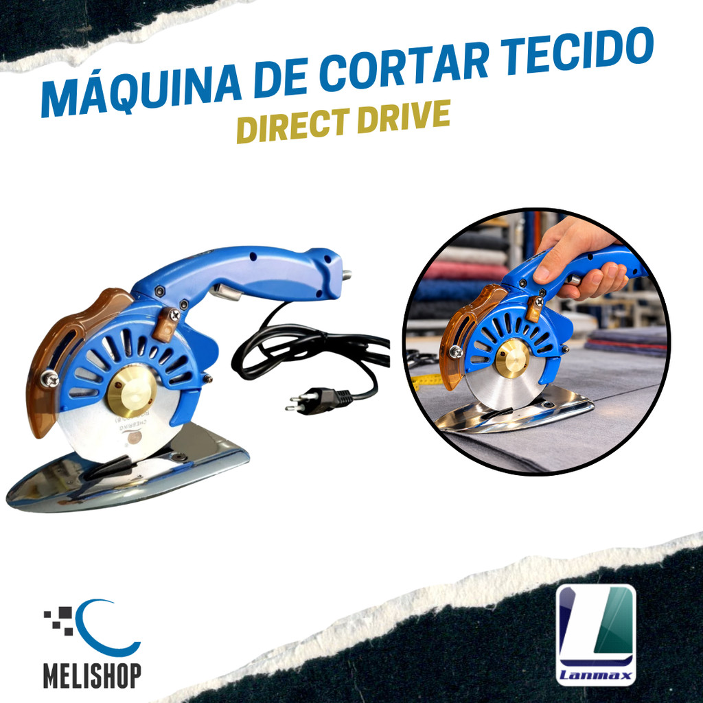 Máquina de Cortar Tecidos Direct Drive 4 Polegadas 110V Lanmax Profissional