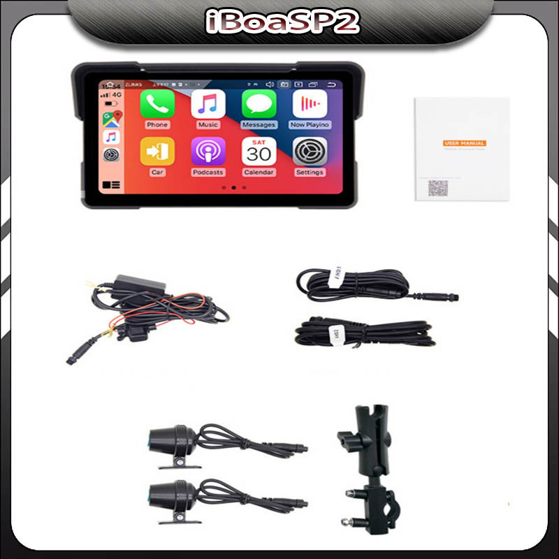 Tela De Navegação Moto 7  Carplay Tela Ips Com Câmera Duplo