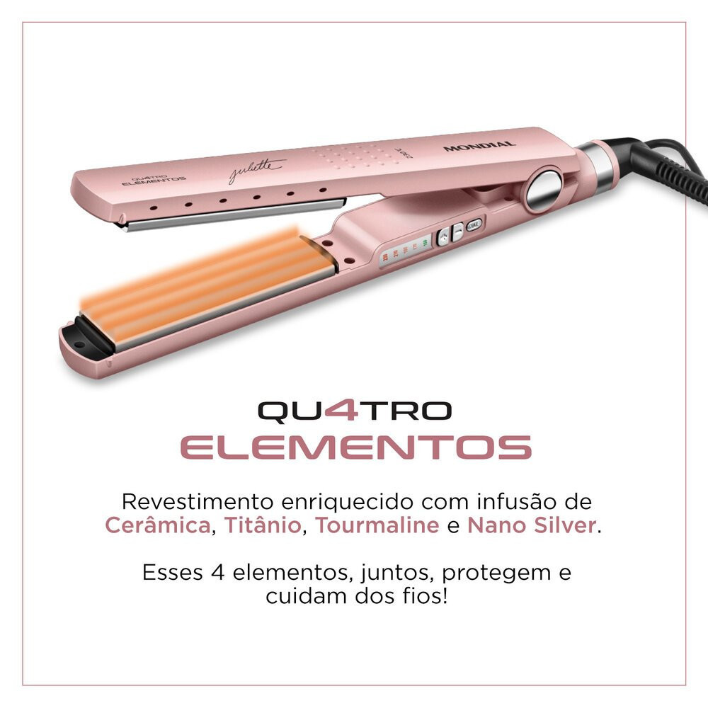 Chapinha/Prancha by Juliette, Revestimento Especial, Bivolt PJU-01 Mondial · foto 2