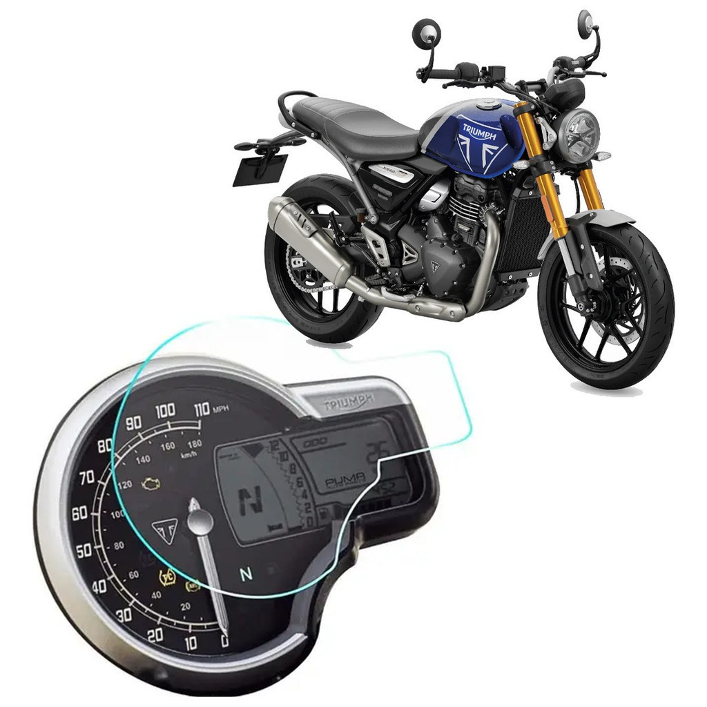 Pelicula de Proteção Para Painel de Moto Para Triumph Speed 400 2024 Até 2024 +  1 Kit de Instalação
