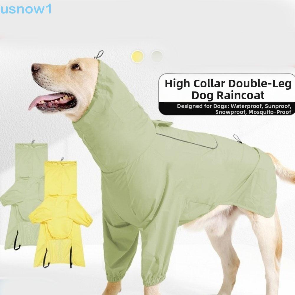 Capa De Chuva Para Cachorro USNOW , Jaqueta Reflexiva À Prova D'água , Com Furo Trela Capuz