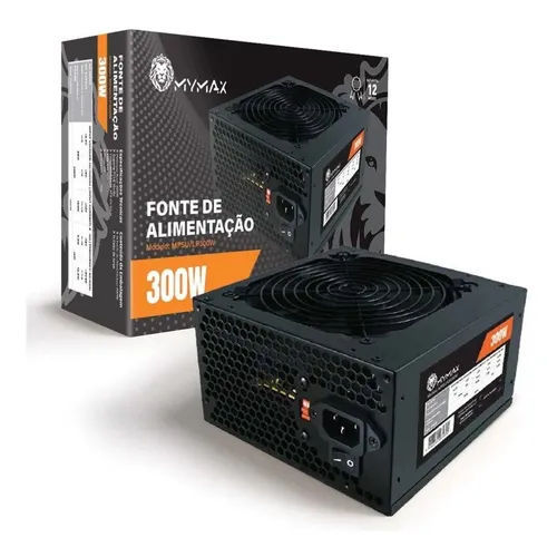 Fonte ATX 300W Real Mymax MPSU/LP300W 110/220v - REEMBALADO