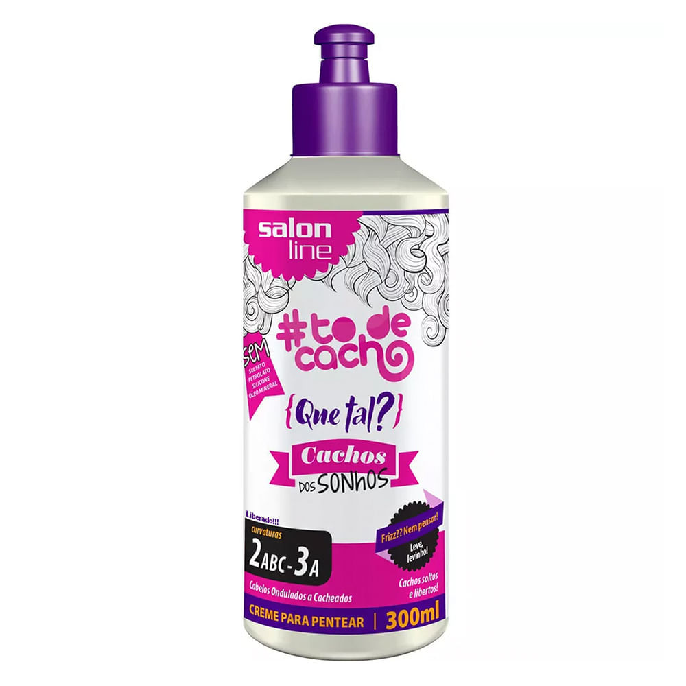 Creme de Pentear Salon Line #To de Cacho Que Tal? Cachos dos Sonhos com 300ml