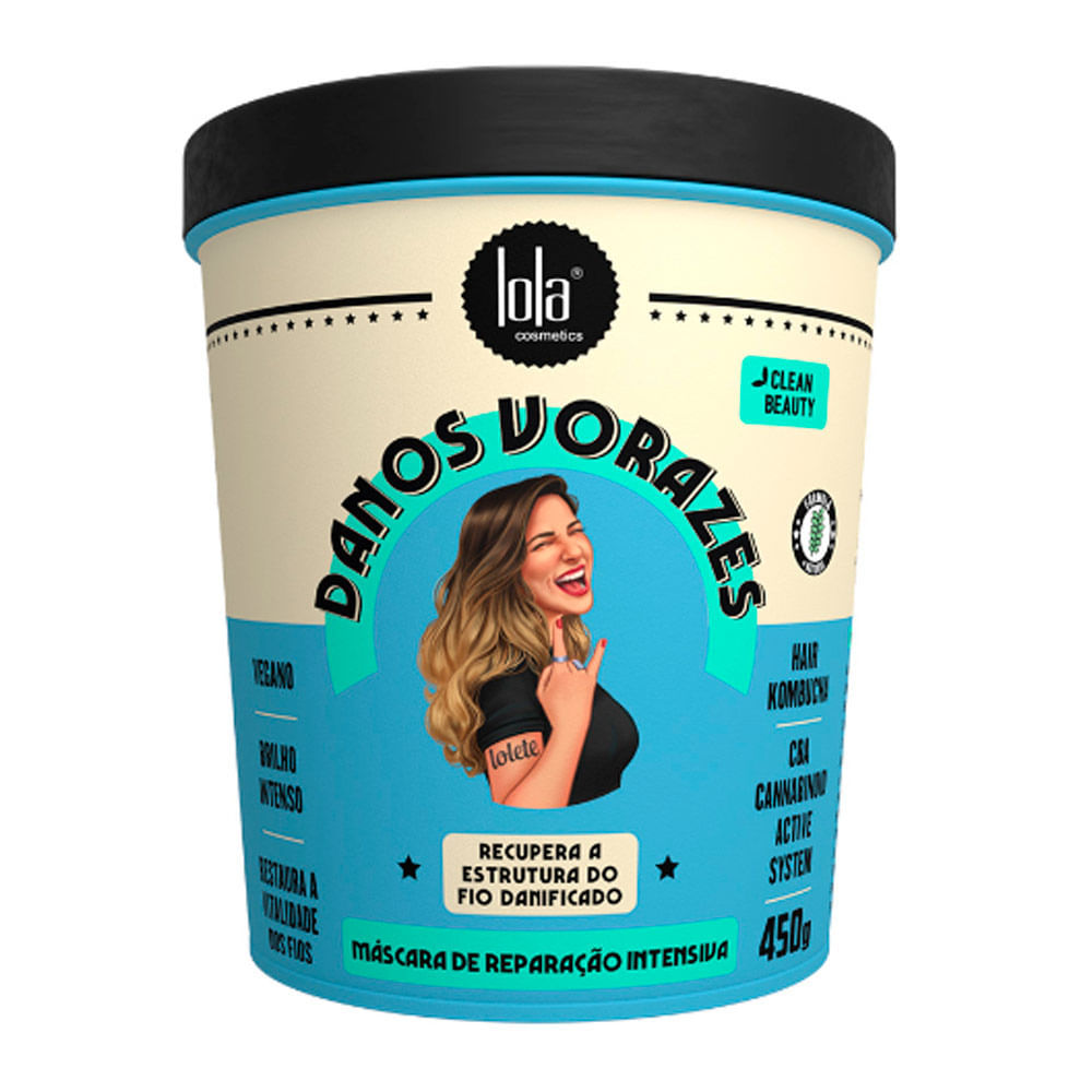 Máscara Capilar Lola Cosmetcs Danos Vorazes 450g em Oferta na Shopee