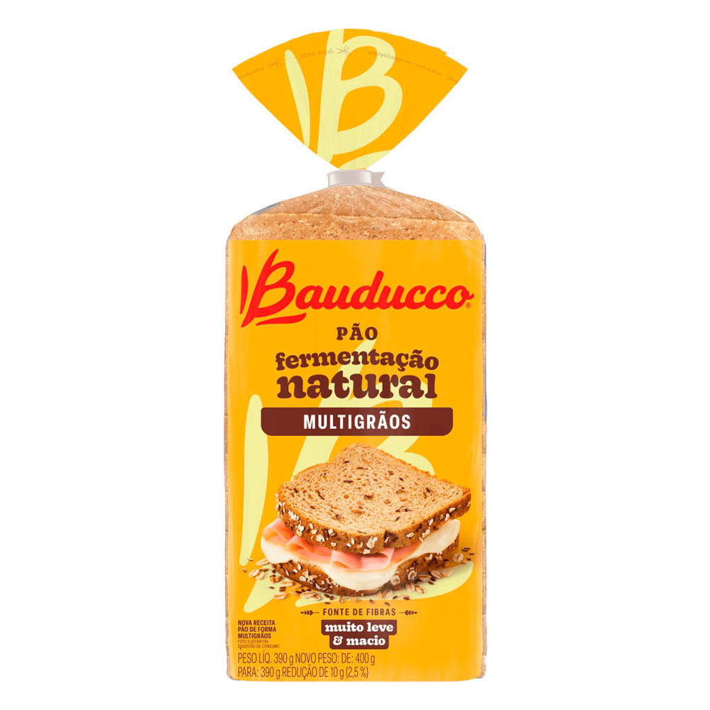 Pão de Forma Multigrãos Bauducco 390g