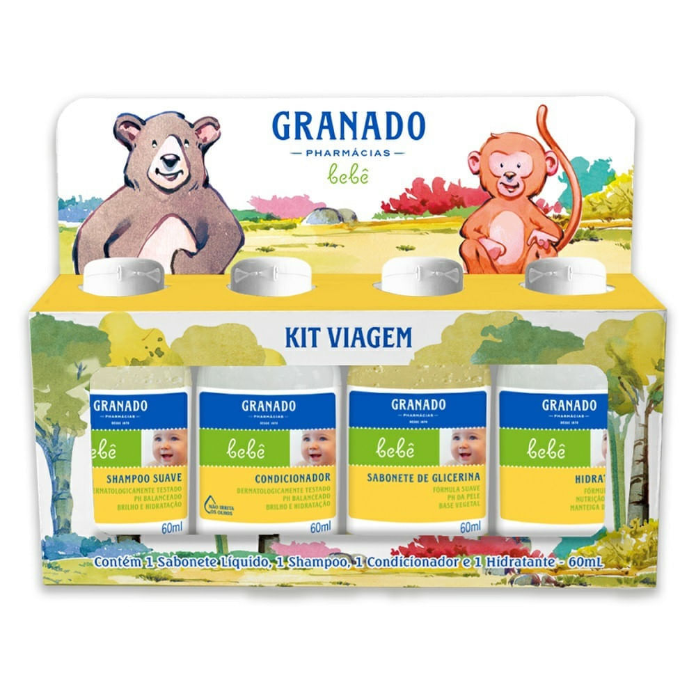 Kit Viiagem Do Bebê Granado 60ml 4 Unidades em Oferta na Shopee