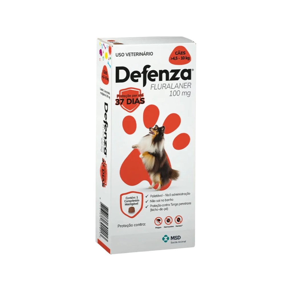 Defenza Antipulgas para Cães 4,5 a 10kg