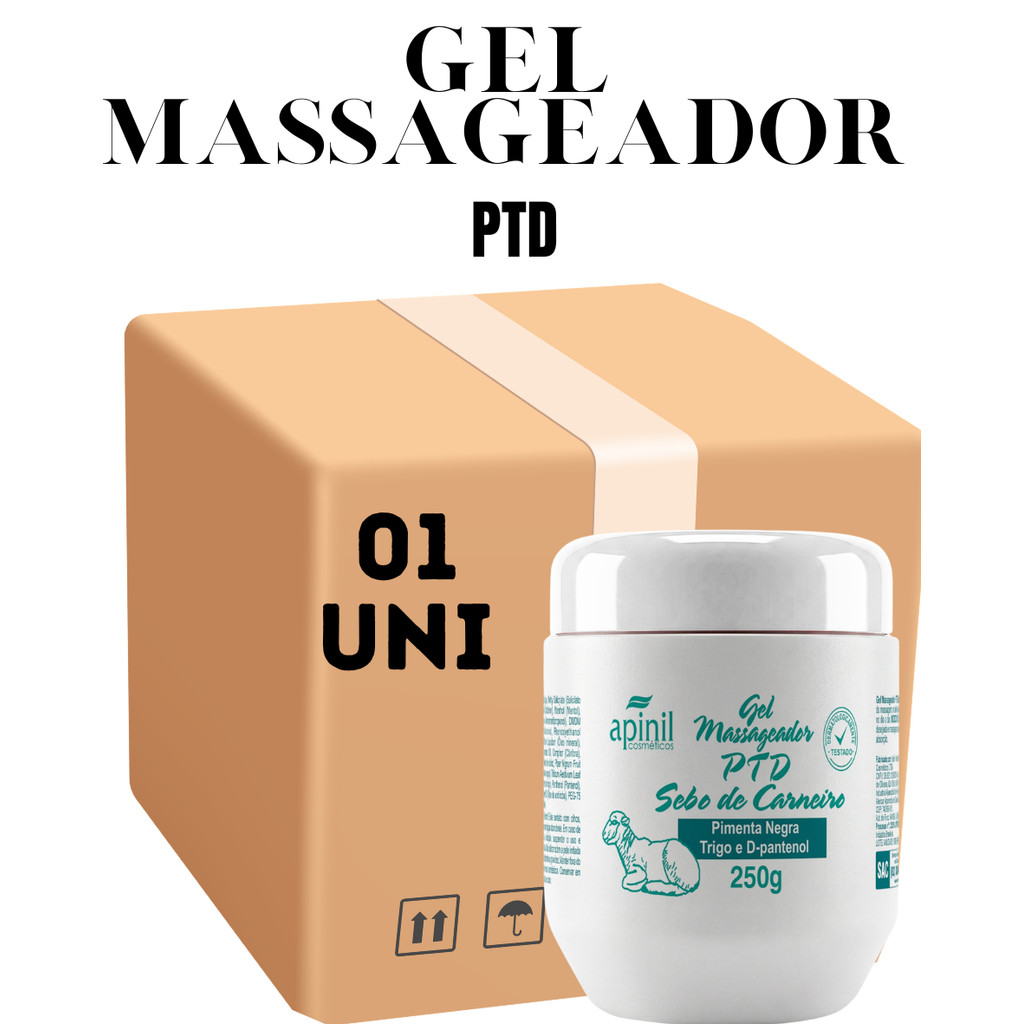 Gel Massageador PTD Sebo De Carneiro 250G Apinil