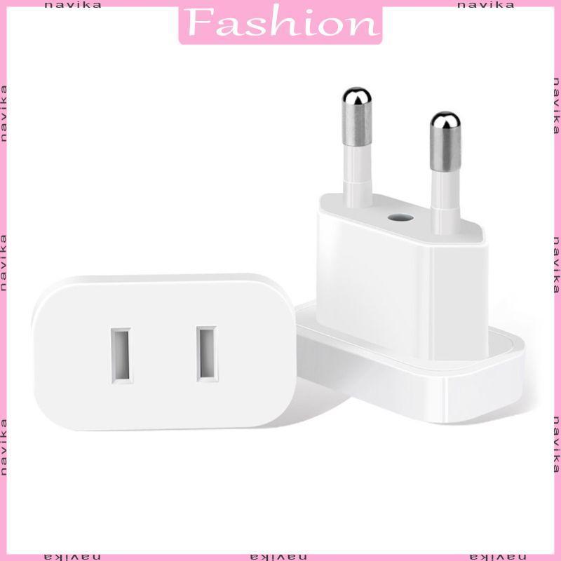 4 0mm Adaptador Tomada Da Eua Para Europa BR Brasil Plug Conversor Americano Viagem Energia Tomadas