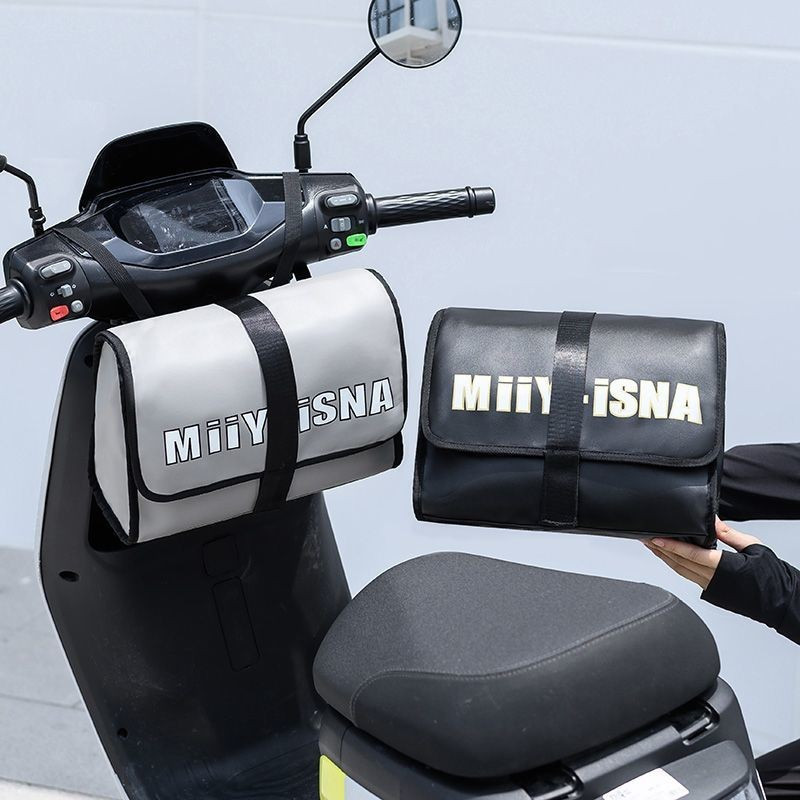 Bolsa frontal para motocicletas e veículos elétricos, bolsa frontal universal à prova d'água para scooters e veículos el